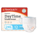 Tranquility Premium DayTime Disposable Absorbent Underwear, 2XL, 48/CS
