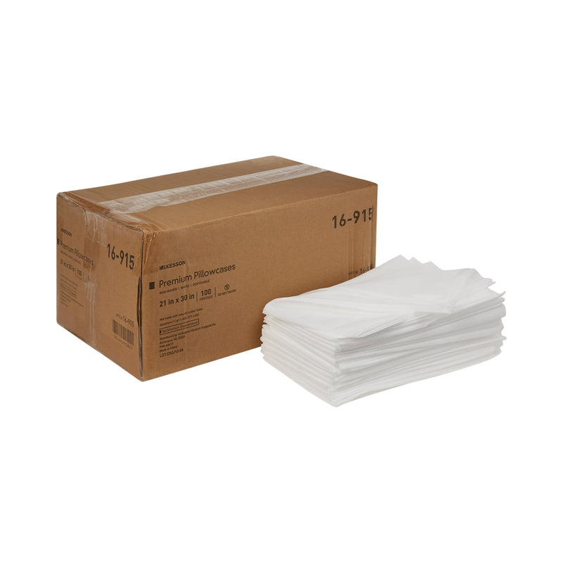 MCKESSON WHITE NONWOVEN PILLOWCASE, 21 X 30 INCH, SOLD AS 100/CASE MCKESSON 16-915