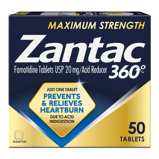 Zantac 360°™ Acid Reducer Maximum Strength Tablets, 1/Bt