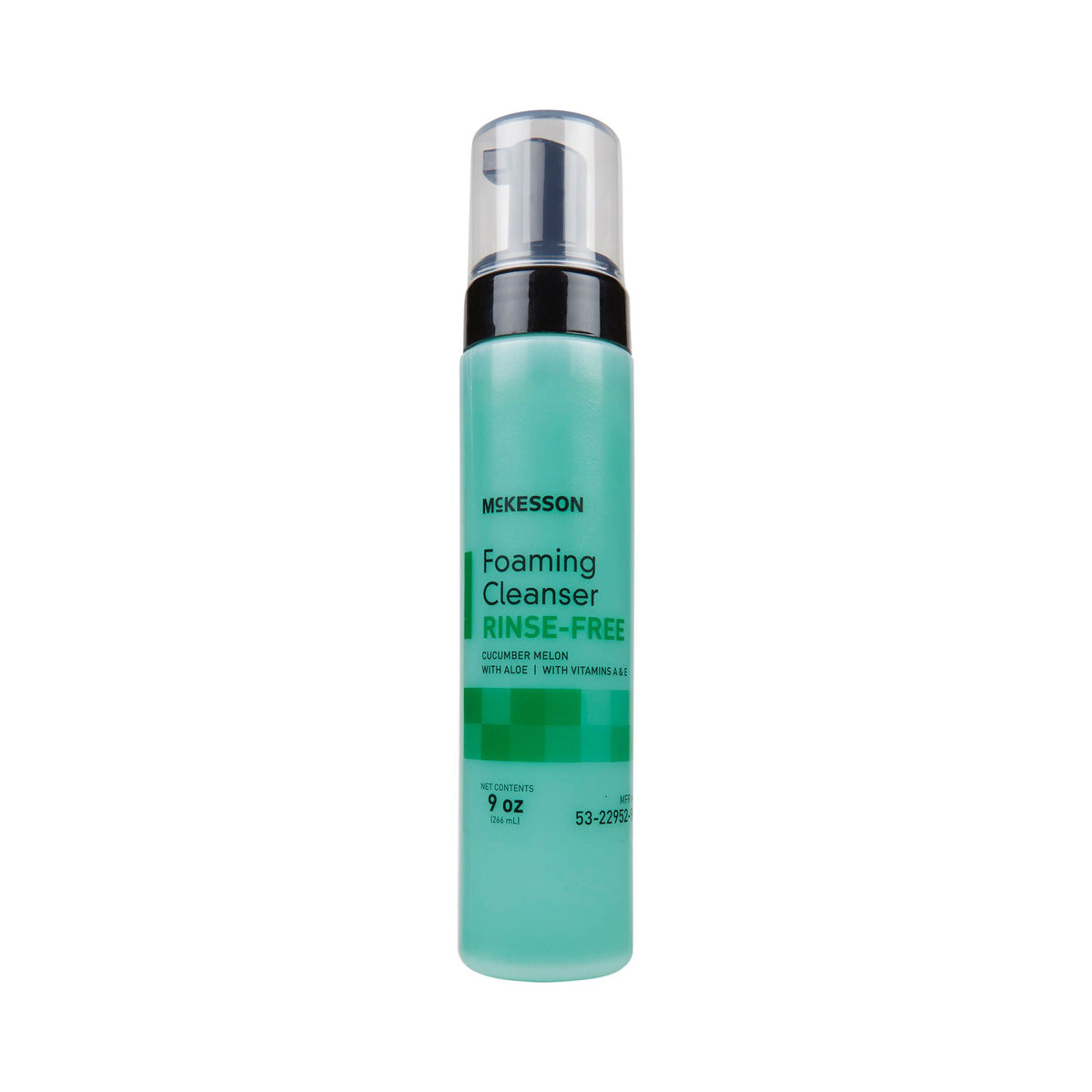 McKesson Rinse-Free Body Wash, Cucumber Melon Scent, 9 oz Pump Bottle, 12/CS