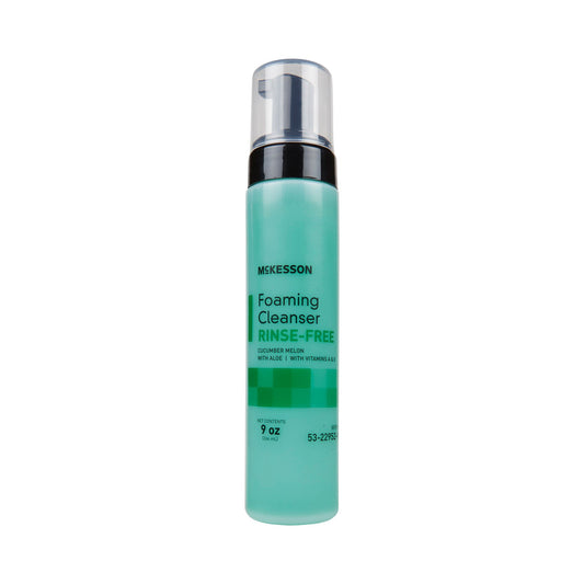 McKesson Rinse-Free Body Wash, Cucumber Melon Scent, 9 oz Pump Bottle, 12/CS