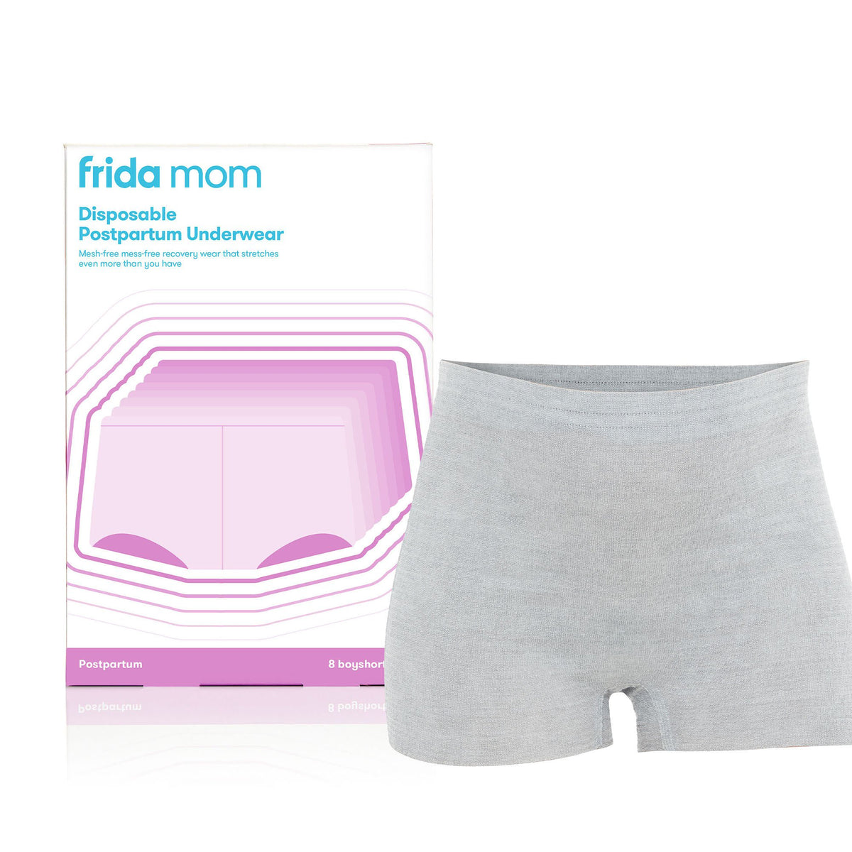Underwear, Postpartum Boyshortfrida Mom Reg (8/Pk 24Pk/Cs), 8/Pk