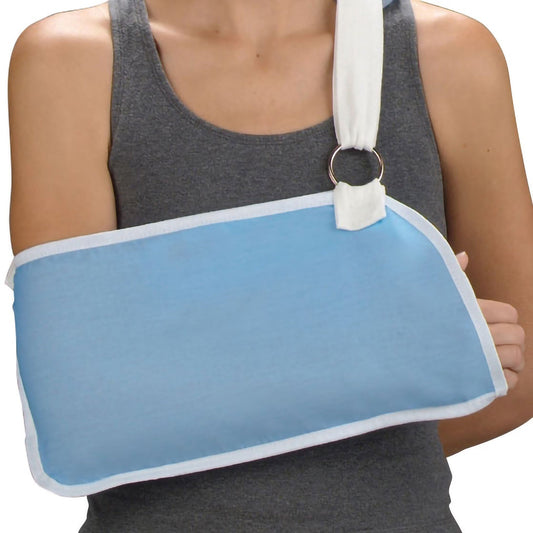 Arm Sling, Foam Pad Ltblu Med(12/Cs), 12/Cs