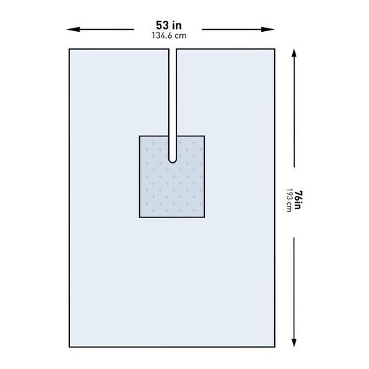 Mckesson Sterile U-Drape With Split, 53 X 76 Inch, 26/Cs