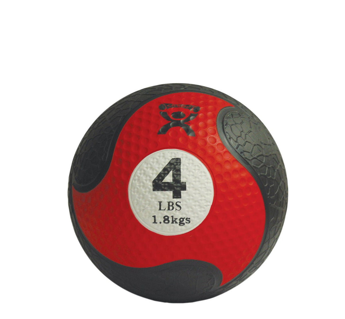 Ball, Medicine Cando Rubber 4Lb Red Fabent, 1/Ea