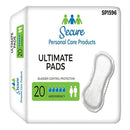 TOTALDRY™ ULTIMATE ABSORBENCY BLADDER CONTROL PAD, 16½-INCH LENGTH, SOLD AS 20/BAG SECURE SP1596