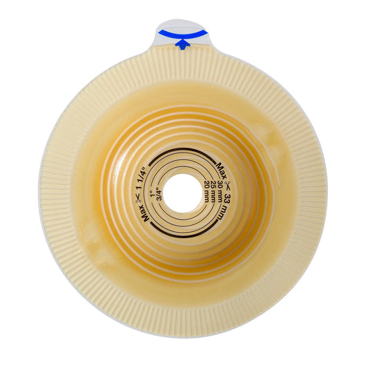 Assura® Convex Light Ostomy Barrier, Cut to Fit 15 – 43 mm Stomas, Blue Match, 5/BX