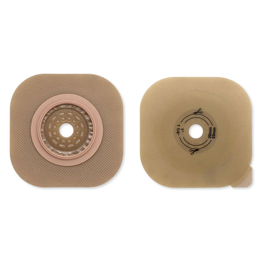 New Image™ Flat CeraPlus™ Skin Barrier, Up to 44 mm Opening, 57 mm Flange, Red, 5/BX