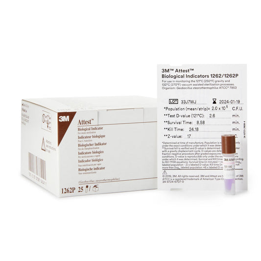 3M™ Attest™ Sterilization Biological Indicator Vial, 100/Cs