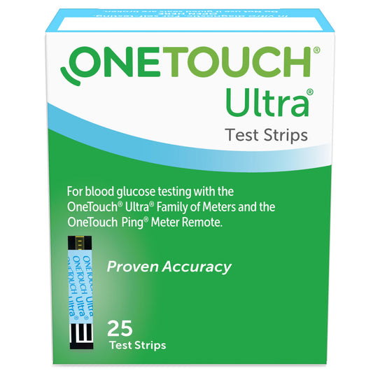 Onetouch® Ultra® 2 Blood Glucose Test Strips For Onetouch® Ultra® Blood Glucose Meter, 1/Bx