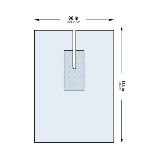 Mckesson Sterile U-Drape With Split, 80 X 124 Inch, 20/Cs