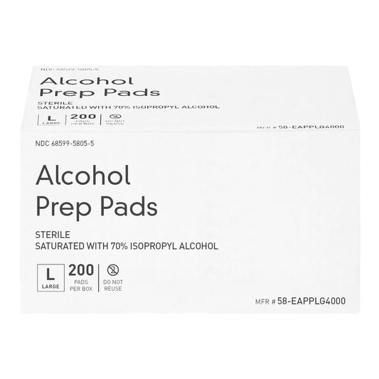 Mckesson Alcohol Prep Pad 70% Strength Large Packet, 4000/Cs