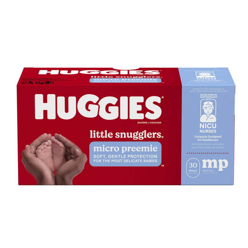 HUGGIES® LITTLE SNUGGLERS DIAPER, MICRO PREEMIE, SOLD AS 240/CASE KIMBERLY 40581