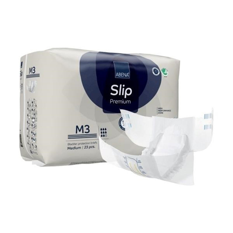 ABENA® SLIP PREMIUM M3 INCONTINENCE BRIEF, MEDIUM, SOLD AS 92/CASE ABENA 1000021286