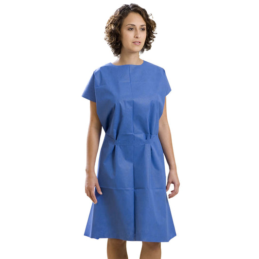 Gown, N/Woven Blu 3Xlg 40X50 (25/Cs) Graham, 25/Cs