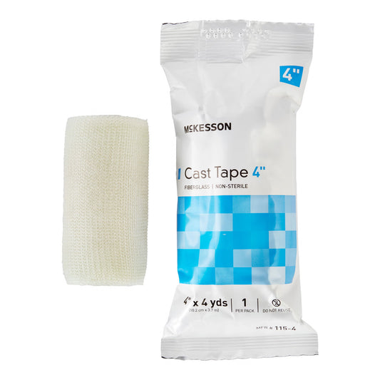 Mckesson White Cast Tape, 4 Inch X 4 Yard, 10/Bx