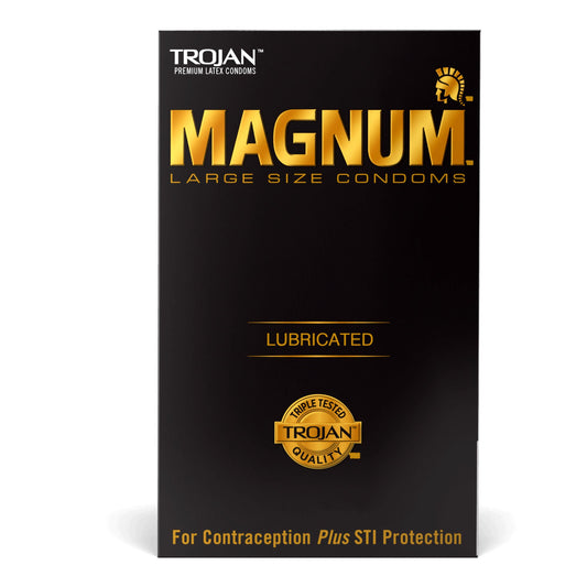 Trojan® Magnum Lubricated Latex Condom, 1000/Cs
