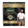 Depend® Real Fit® Underwear for Men, Large/X-Large, 24/CS