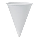 BARE® PAPER CONE DRINKING CUP, 4-OUNCE CAPACITY, SOLD AS 5000/CASE RJ 4R-2050