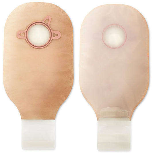 New Image™ Ultra Clear Ostomy Pouch, Pre-cut to Fit 102 mm Stomas, Yellow Match, 10/BX