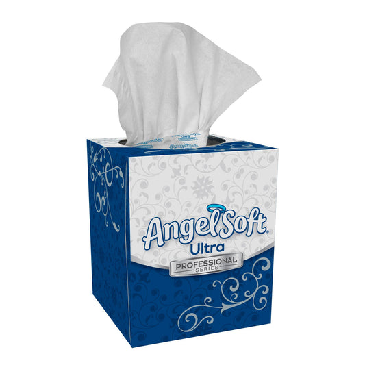 Tissue, Facial Angel Soft Ultra Ps 2Ply Cube (96/Bx 36Bx/Cs), 36/Cs