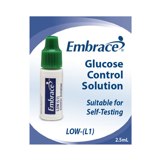 Embrace® Blood Glucose Control Solution, Low, 270/Cs