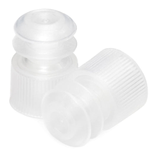 McKesson Flanged Plug Cap, Colorless, Polyethylene, for 12 mm Tubes, 1000/BG