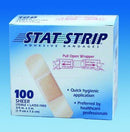American® White Cross Stat Strip® Sheer Adhesive Strip, 1 x 3 Inch, 1200/CS