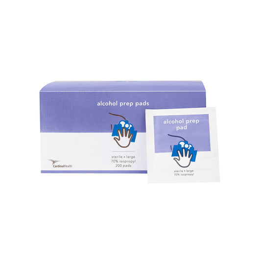 Cardinal Health™ Alcohol Prep Pads, 9 X 4.5 Centimeter, Individually Packaged, 4000/Cs