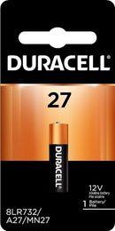 Duracell Electronic Watch Battery Battery Alkaline 27 12V 6/Bx6Bx/Cs Upc 66247 -MN27BPK - BriteSources