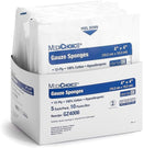 GAUZE SPONGE, 4" X 4", 8-PLY, STERILE, 2S, 50/BX, 12 BX/CS, SOLD AS CASE AMD-MEDICOM 10000212