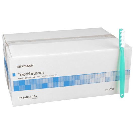 McKesson Soft Bristle Straight Toothbrush, 1440/CS