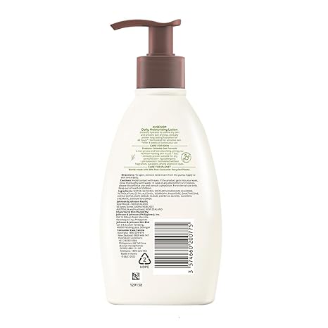 J&J Aveeno Body Moisture Lotion Lotion Daily Most Ff 8Oz 3/Bx4Bx/Cs (Upc 00381371165322) -116532