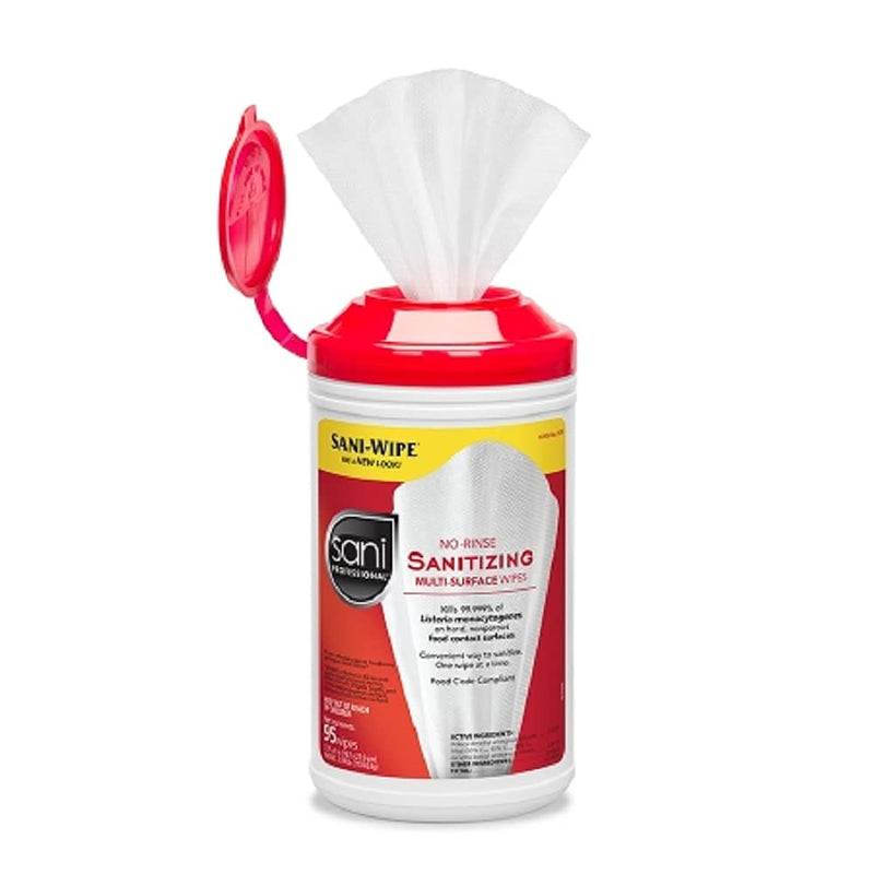 Pdi Sani-Wipe Non-Rinse Food Contact Hard-Surface Sanitizing Wipe Kit Quatcheck Sanitizing Wipe1/Cs -P01500 - BriteSources