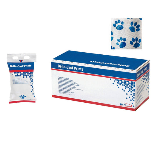 Delta-Cast® Prints Paw Print Cast Tape, 2 Inch X 4 Yard, 10/Bx