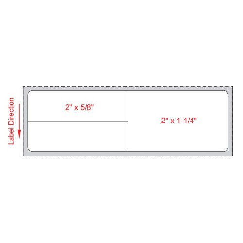Label, Lab Direct Thermal Meditec 4X1/25" (1000/Rl 8Rls/Cs), 1/Rl