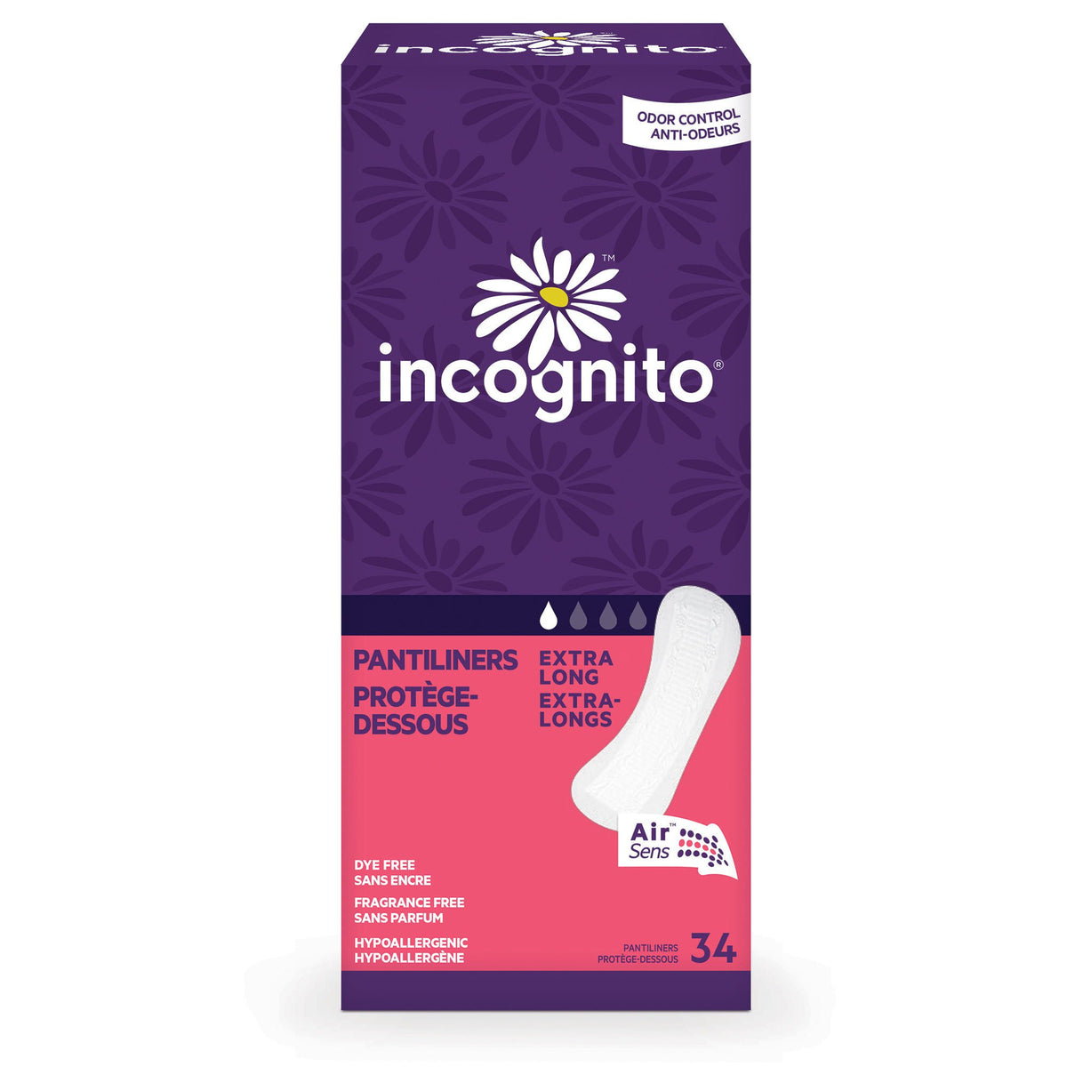 Liner, Panty Everyday Unscntdxlong (34/Bg 12Bg/Cs), 408/Cs