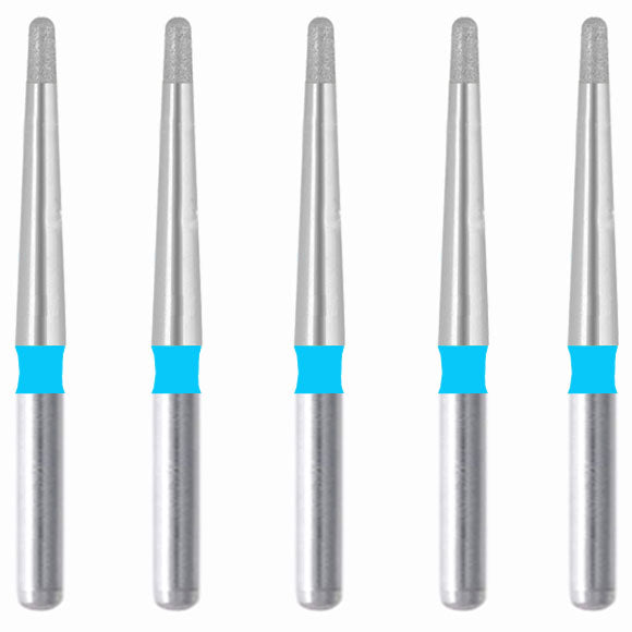 Torpedo, Long Neck 1.1 mm Dia. Medium Grit Diamond Bur 5 per pack. 534.11M1 - Osung USA