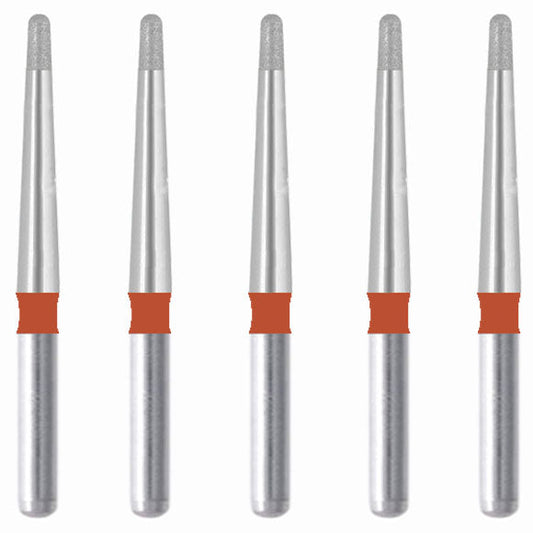 Torpedo, Long Neck 1.1 mm Dia. Fine Grit Diamond Bur 5 per pack. 534.11F1 - Osung USA