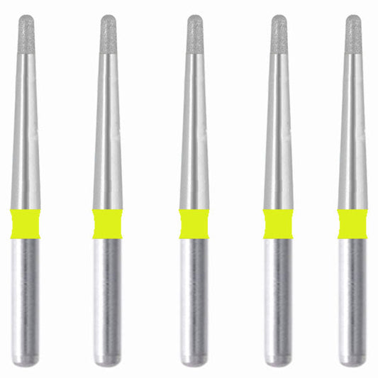 Torpedo, Long Neck 1.1 mm Dia. Extra Fine Grit Diamond Bur 5 per pack. 534.11EF1 - Osung USA