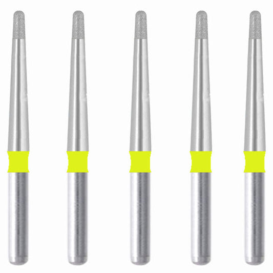 Torpedo, Long Neck 0.9 mm Dia. Extra Fine Grit Diamond Bur 5 per pack. 534.9EF1 - Osung USA