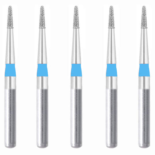 539.8M2, Needle Sharep, Short, Long Neck, 0.8 mm Dia,  Medium Grit Diamond Bur, 5 per pack