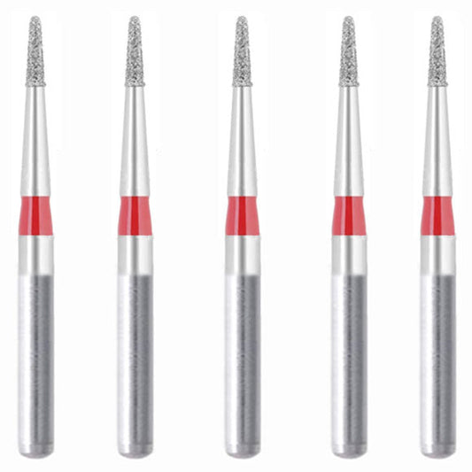 539.8F1, Needle Sharep, Short, Long Neck, 0.8 mm Dia,  Fine Grit Diamond Bur, 5 per pack