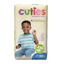 CUTIES® ESSENTIAL DIAPER, SIZE 7, SOLD AS 80/CASE FIRST CRD701