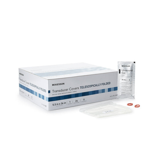 McKesson Telescopically Folded Transducer Cover, 5.5 x 36 Inch, 240/CS