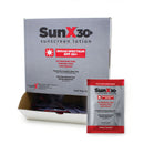 SUNX® SPF 30+ SUNSCREEN WITH DISPENSER BOX, INDIVIDUAL PACKET, SOLD AS 25/BOX CORETEX 71430