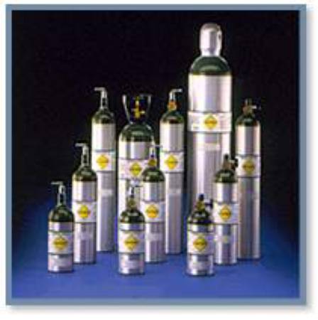 Cylinder, Oxygen M6 W/Togglemada, 1/Ea