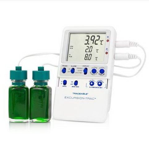 THERMOMETER, DATA LOGGER TRACEABLE 2PROBE, 1/EA