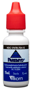 PAREMYD OPHTHALMIC SOL 1%/.25%, 15ML BOTTLE, SOLD AS EACH INSOURCE, 10000061