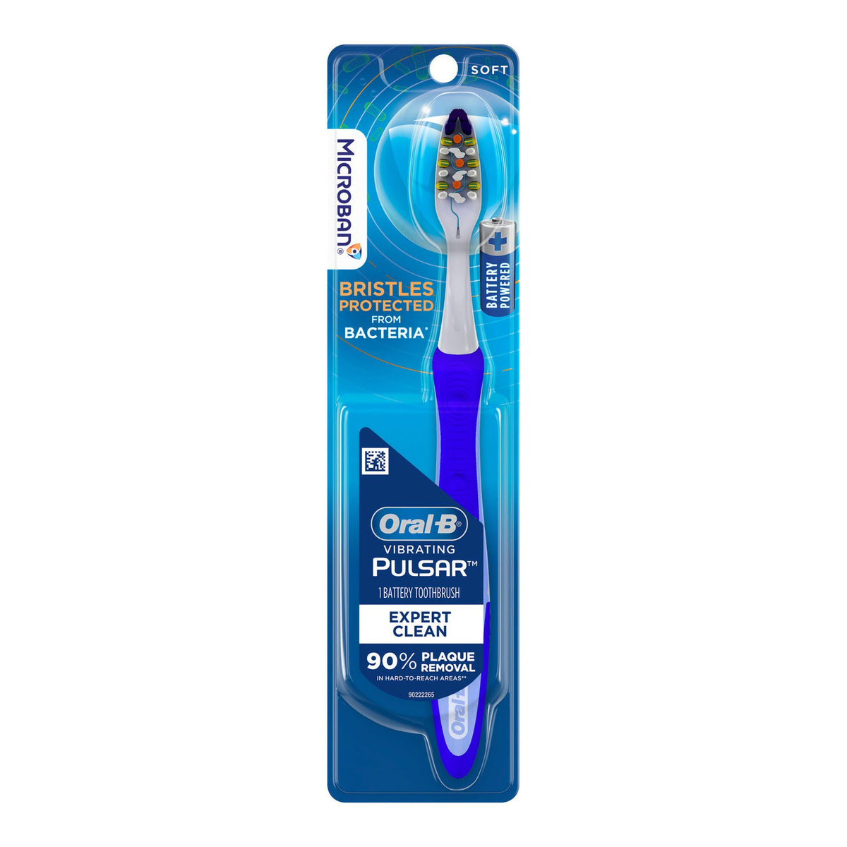 Oral-B® Vibrating Pulsar™ Battery Toothbrush Expert Clean Soft, 1/Ea